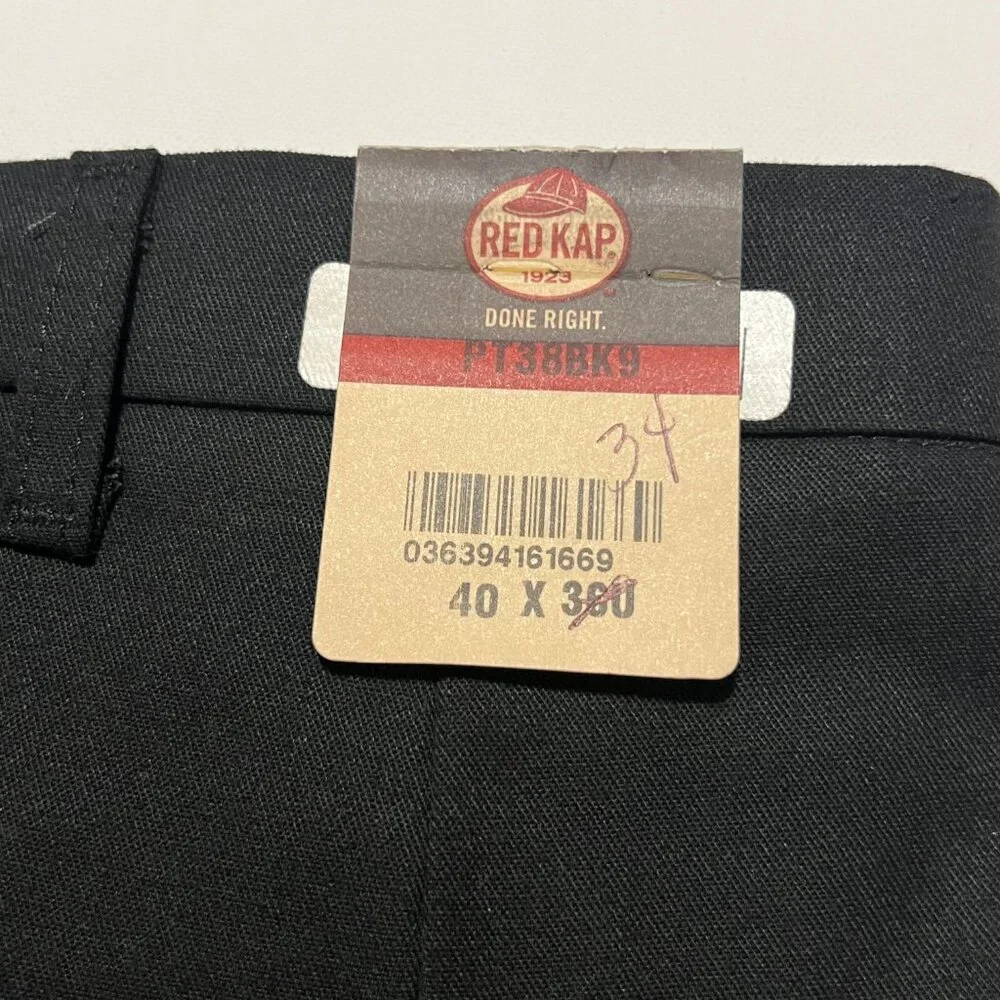 Red Kap Work Pants *NWT Casual Utility PT38BK9 Black Men's size 40x34 - Picture 5 of 7